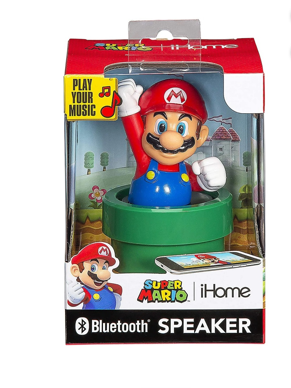 iHome Super Mario Bluetooth Speaker - Red, Blue, Green